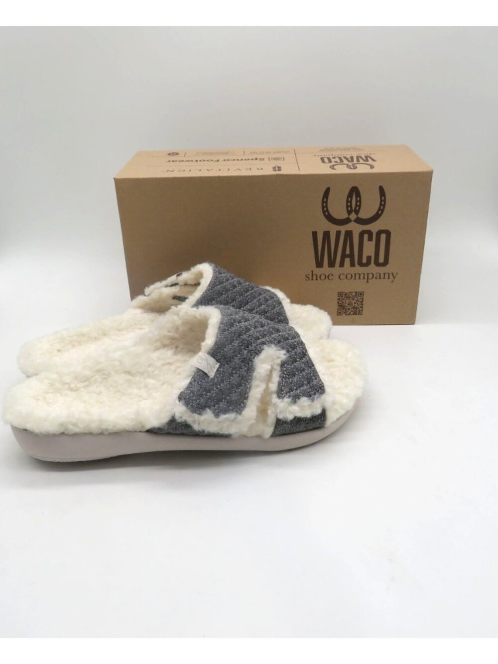Spenco Janie Womens Heathered Grey Slippers Size 7D NEW